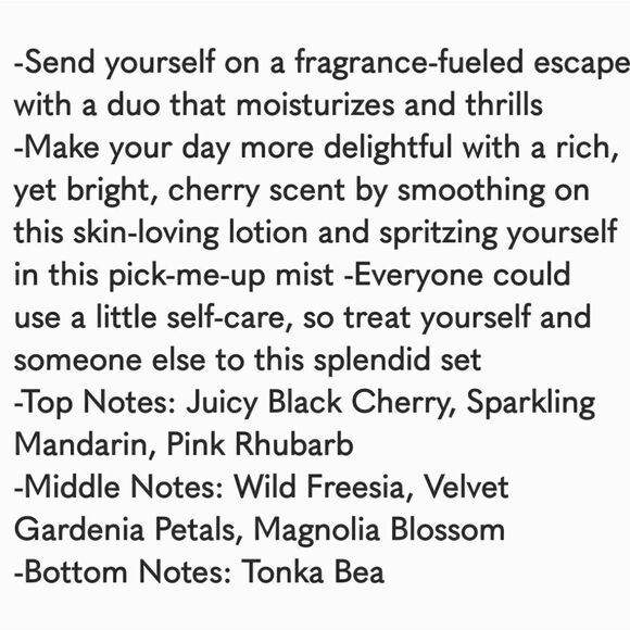 MARY KAY BODY CARE SET IN SPARKLING CHERRY, NEW! LIMITED EDITION - Picture 4 of 8